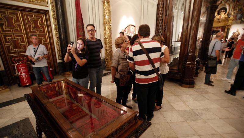 Día de puertas abiertas en el Ayuntamiento de Valencia donde se expone la Real Senyera