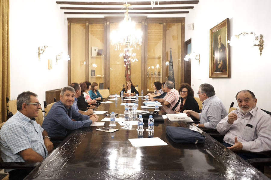 Imágenes de la Comisión Mora en la sala de Oriol