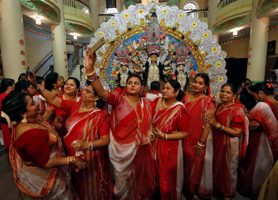 Durga Puja, una de las celebraciones más exóticas y multitudinarias de la India