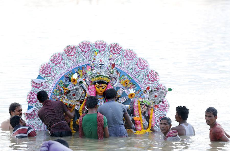 Durga Puja, una de las celebraciones más exóticas y multitudinarias de la India