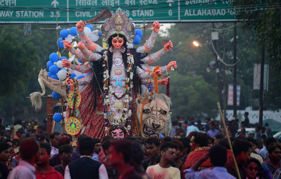 Durga Puja, una de las celebraciones más exóticas y multitudinarias de la India