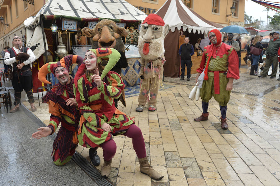 Mercado medieval pasado por agua