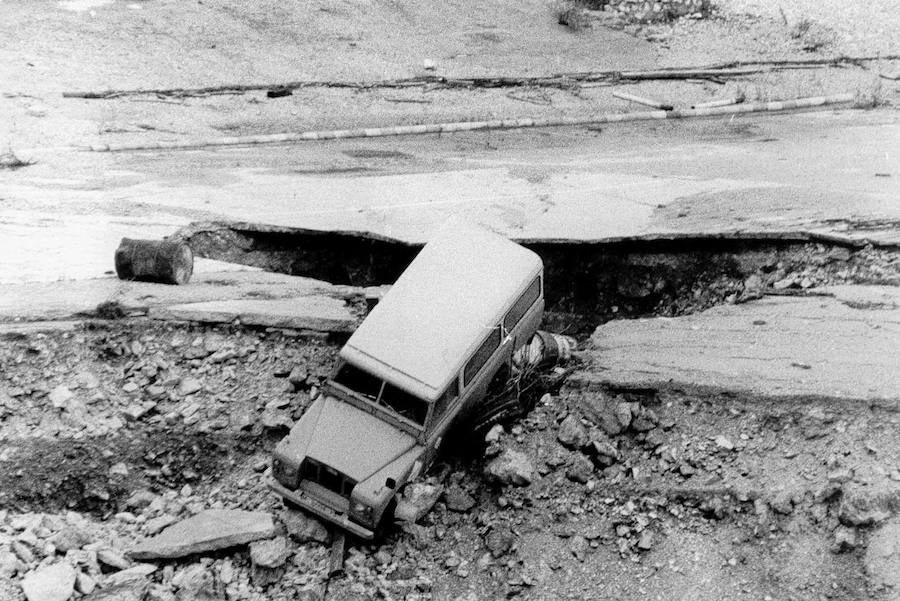 Fotos de la pantanada de Tous de 1982
