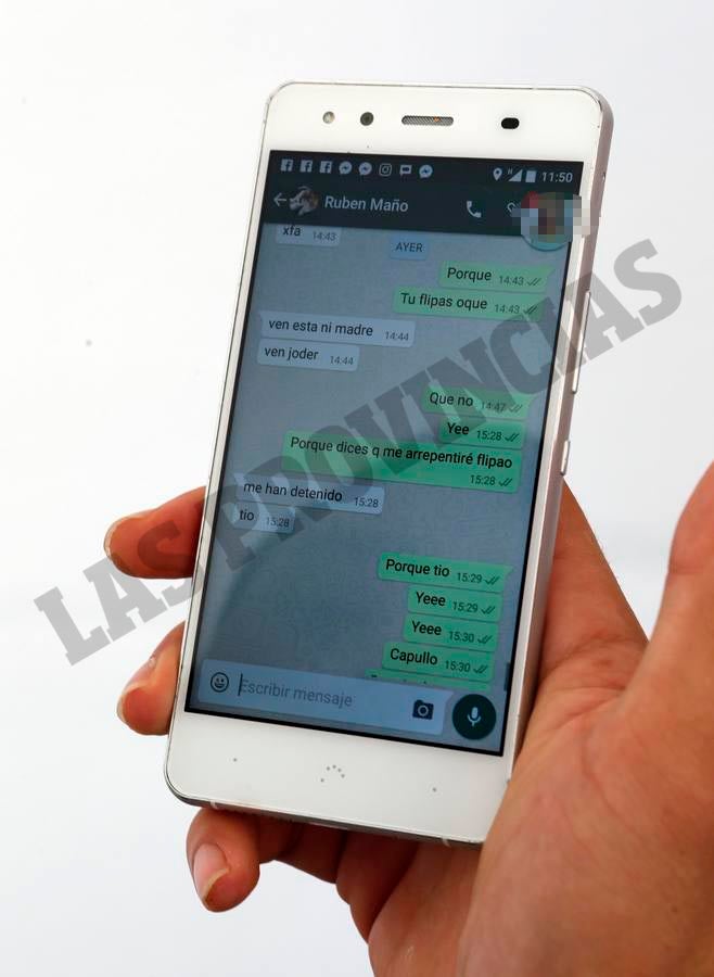 Fotos de los WhatsApp del homicida confeso de Chella