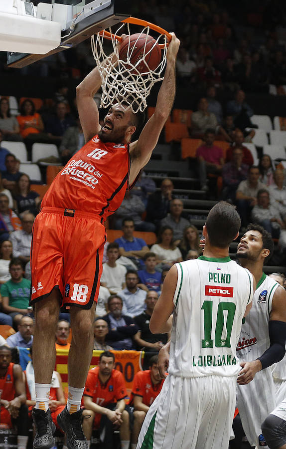 Las imágenes del encuentro entre el Valencia Basket y el Union Olimpija