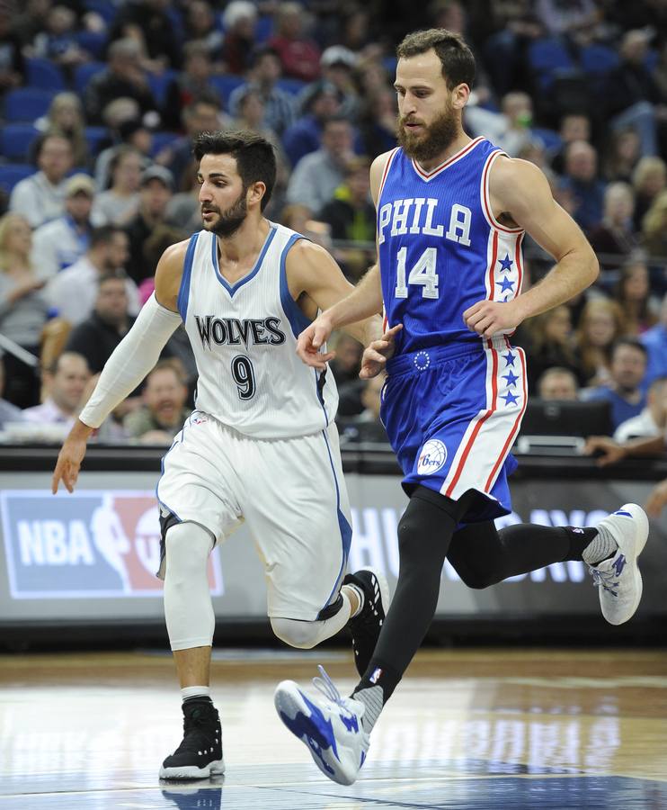 Sergio Rodríguez y Ricky Rubio, duelo español en la NBA