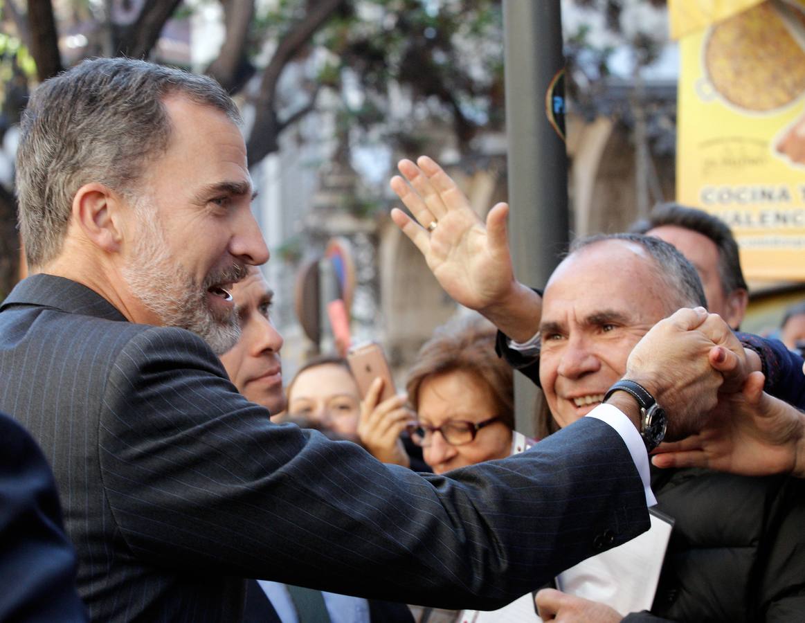 Fotos de la visita de los Reyes al Mercado Central de Valencia