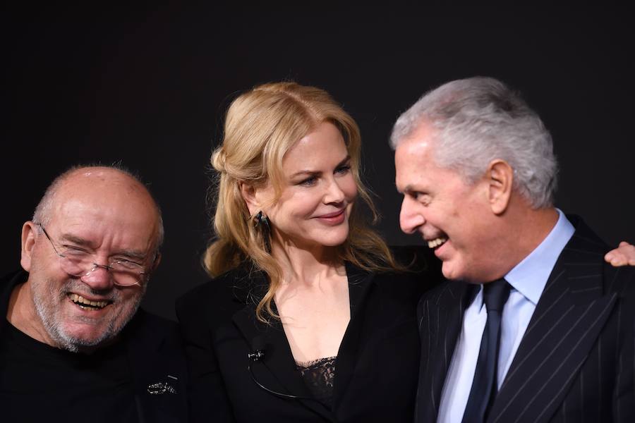 Peter Lindbergh, Nicole Kidman y Marco Tronchetti Provera.