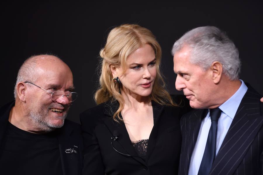 Peter Lindbergh, Nicole Kidman y Marco Tronchetti Provera.