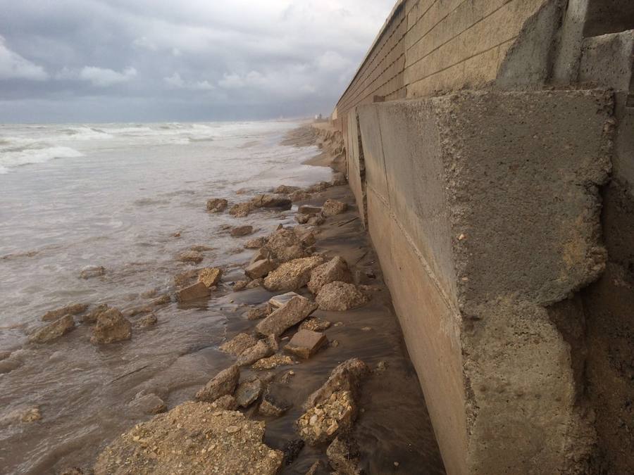 Fotos del temporal en el Saler