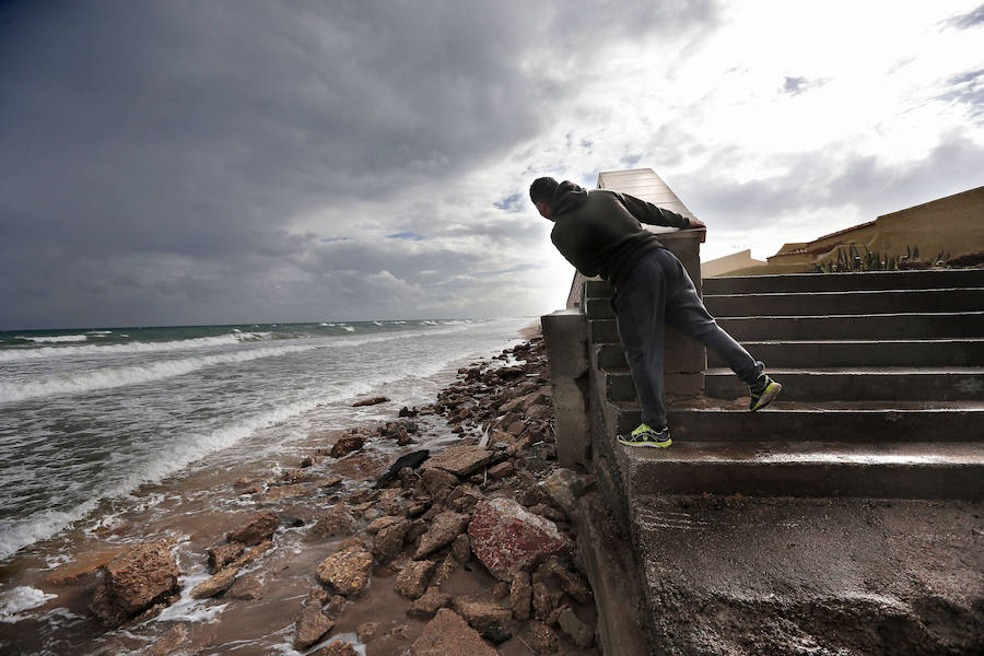Fotos del temporal en el Saler