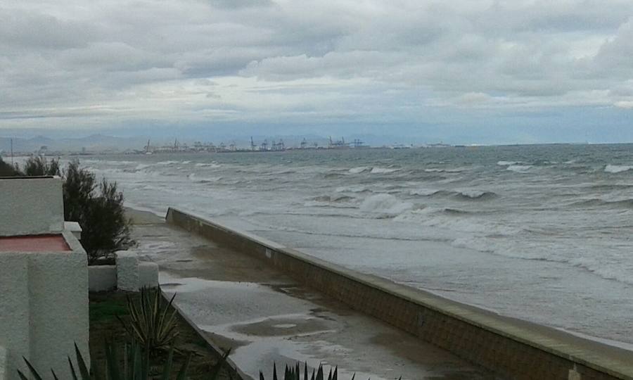 Fotos del temporal en el Saler
