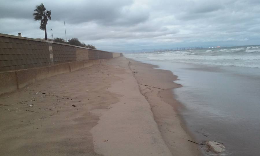 Fotos del temporal en el Saler