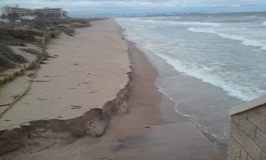Fotos del temporal en el Saler
