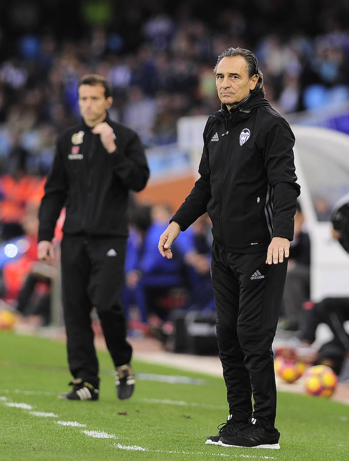 Las imágenes del partido entre la Real Sociedad y el Valencia