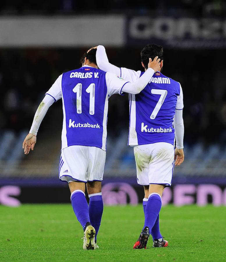 Las imágenes del partido entre la Real Sociedad y el Valencia