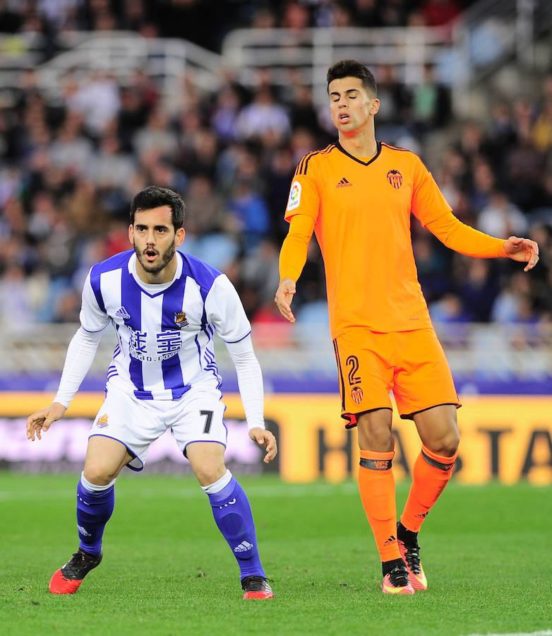 Las imágenes del partido entre la Real Sociedad y el Valencia