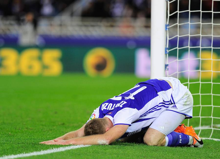 Las imágenes del partido entre la Real Sociedad y el Valencia