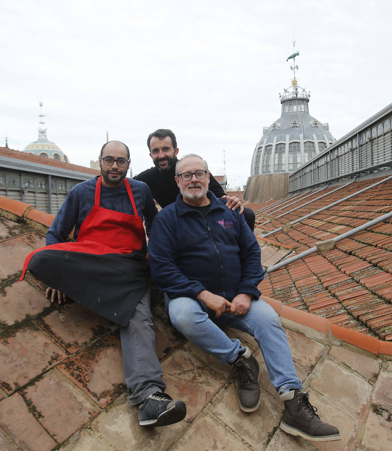Fotos de los vendedores históricos del Mercado Central de Valencia