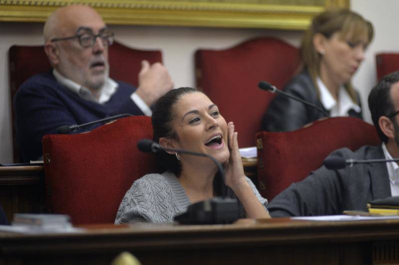 Imágenes del pleno del Ayuntamiento de Elche