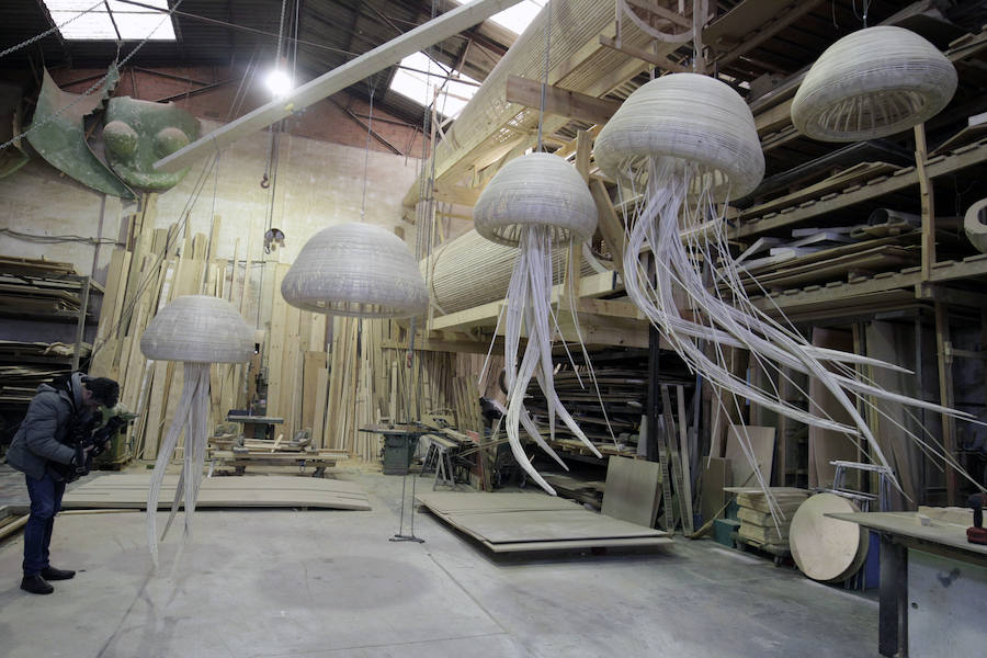 Medusas para el stand de l&#039;Oceanogràfic en Fitur