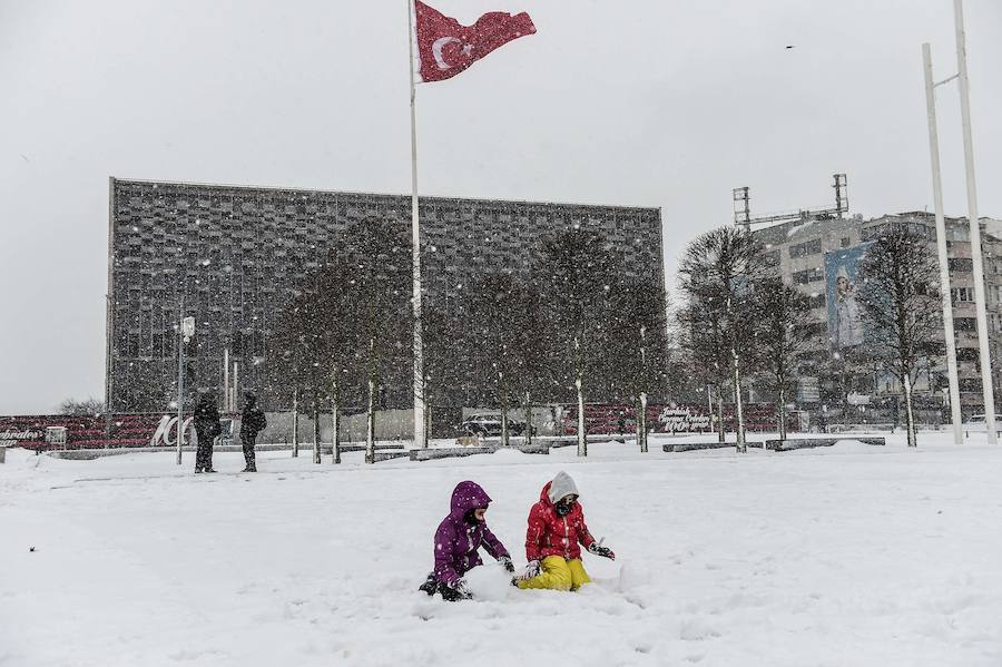 Fotos del Temporal en Estambul