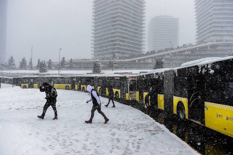 Fotos del Temporal en Estambul