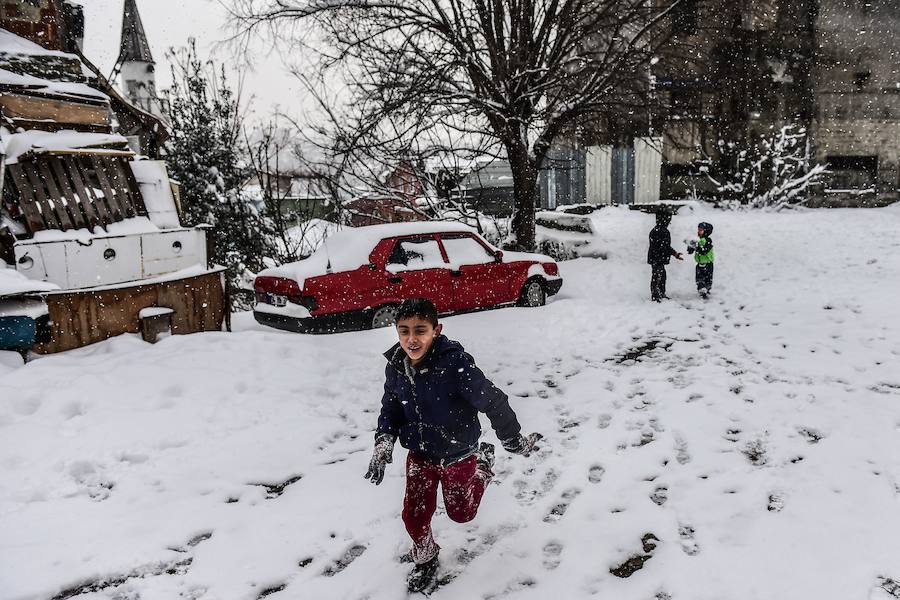 Fotos del Temporal en Estambul