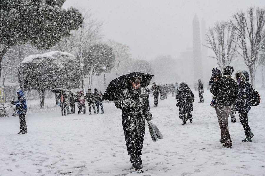 Fotos del Temporal en Estambul