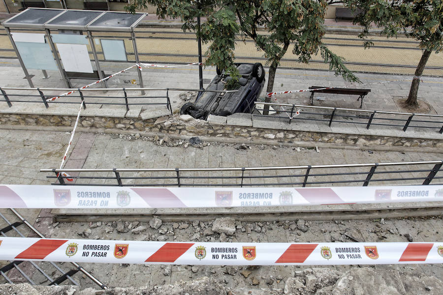 Accidente de coche en La Albufereta