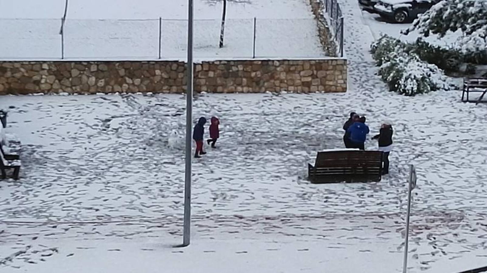 Nieva en Dénia y Xàbia al nivel del mar