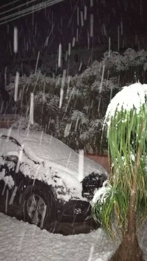 Nieva en Dénia y Xàbia al nivel del mar