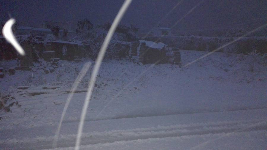 Nieva en Dénia y Xàbia al nivel del mar