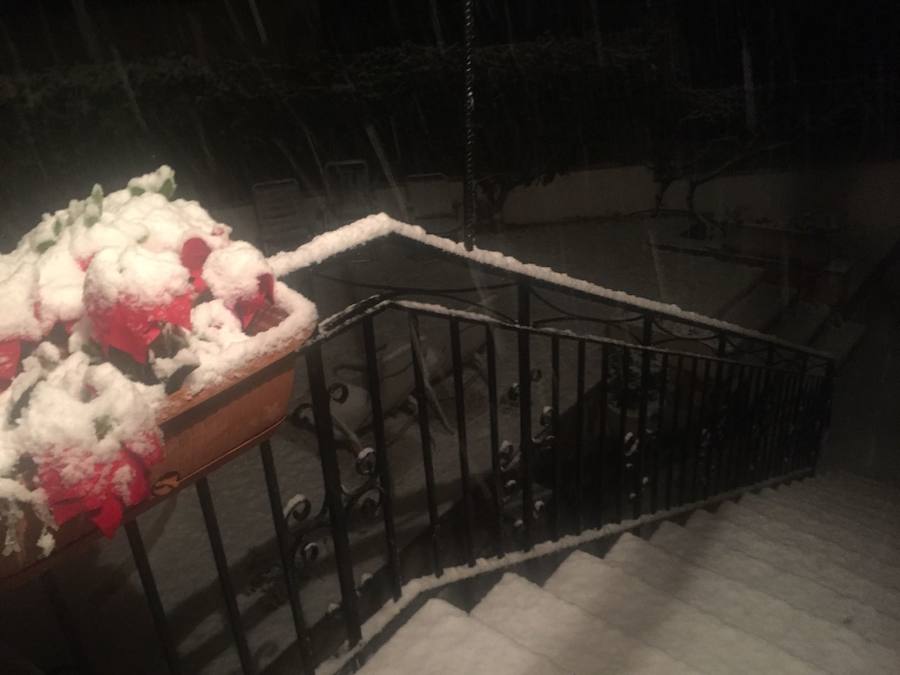 Nieva en Dénia y Xàbia al nivel del mar