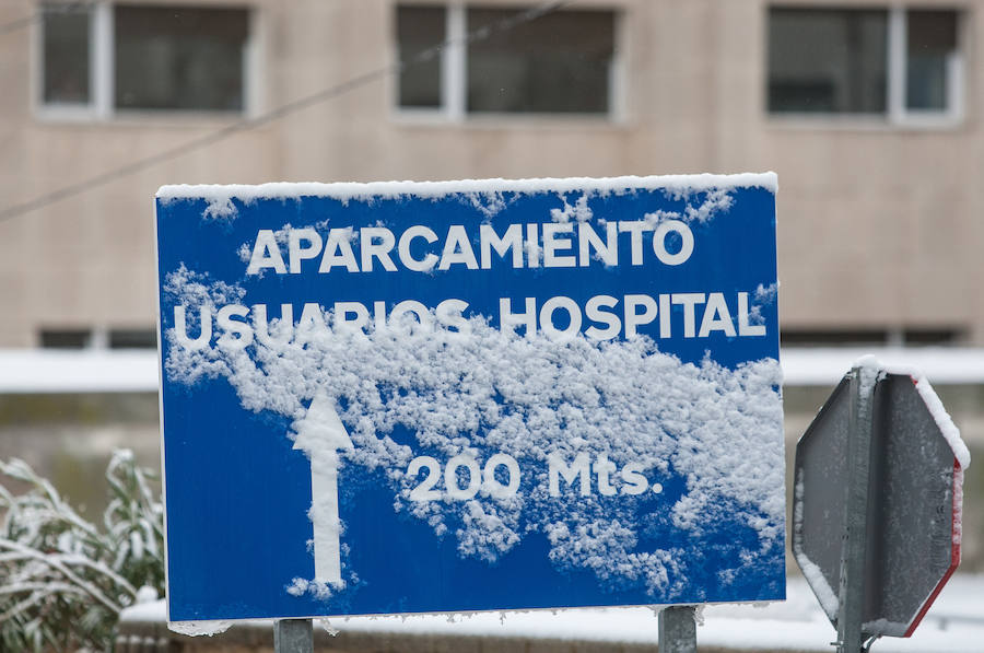 Intensas nevadas en los pueblos del interior