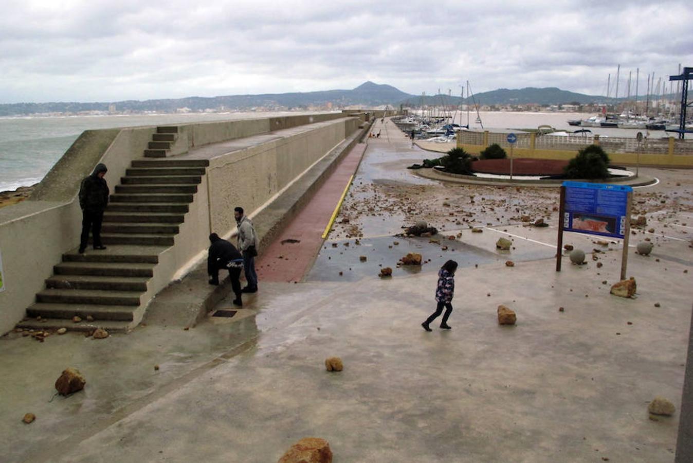 Temporal en Xàbia y Dénia en enero