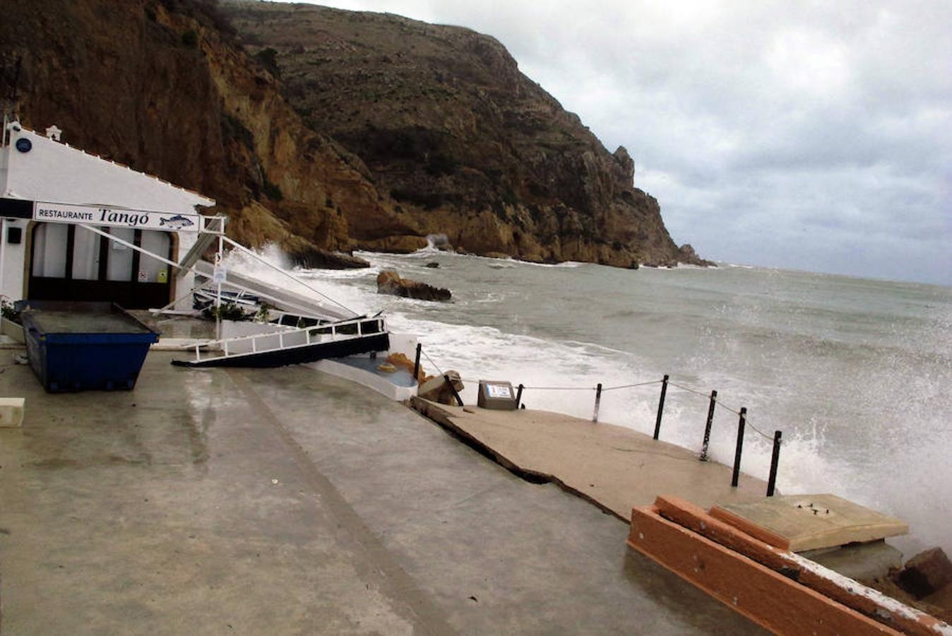 Temporal en Xàbia y Dénia en enero