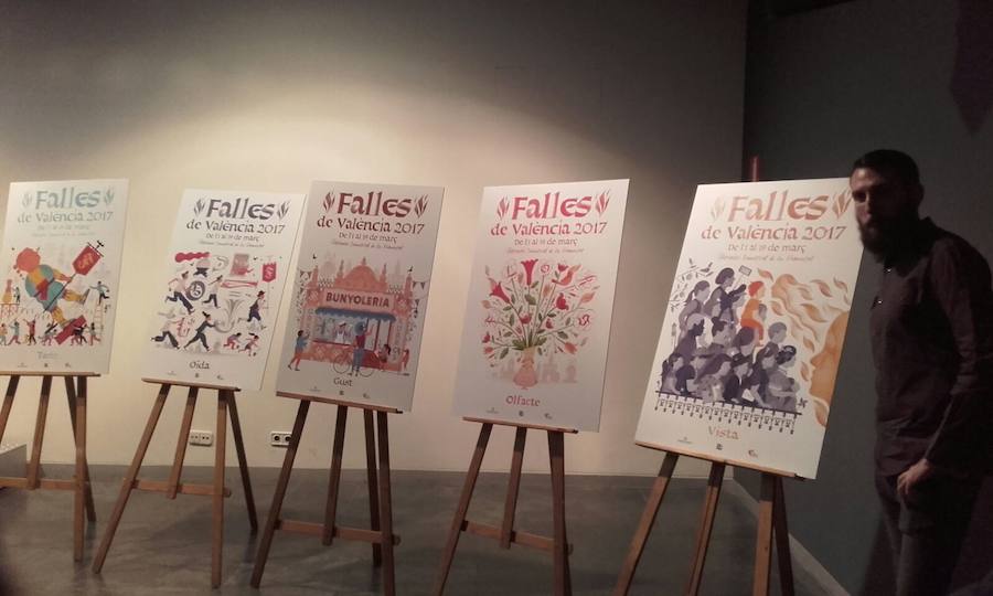 Fotos de la presentación de los carteles de Fallas 2017