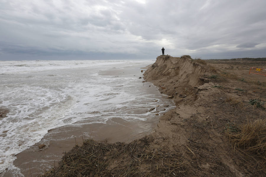 Fotos de El Saler y Pinedo durante el temporal