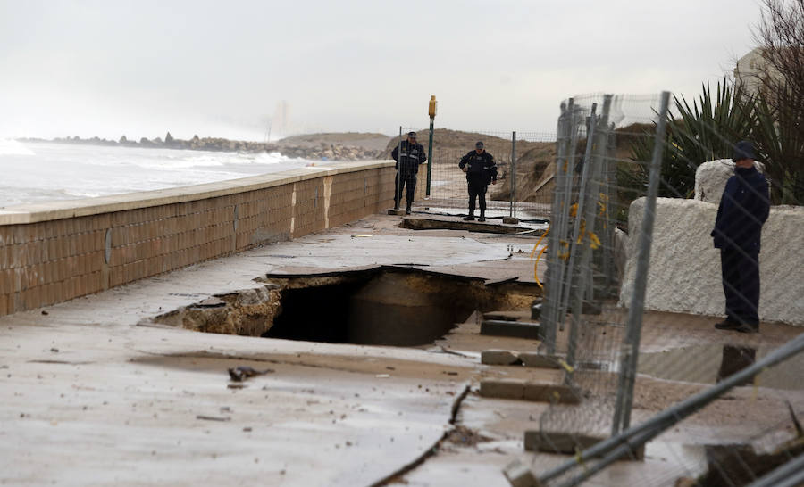 Fotos de El Saler y Pinedo durante el temporal