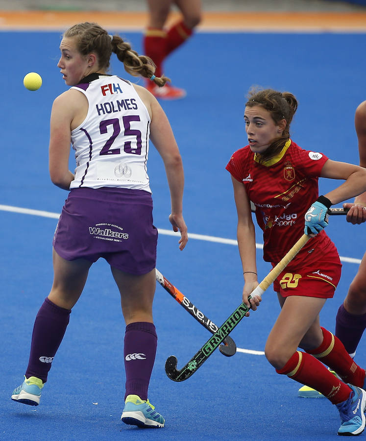 Fotos de España-Escocia en la semifinal de la Ronda 2 de la Liga Mundial de hockey