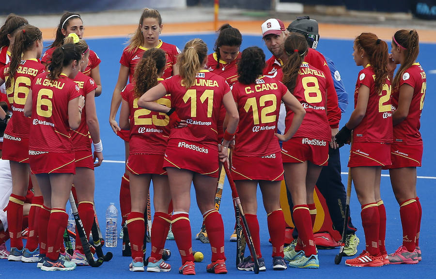 Fotos de España-Escocia en la semifinal de la Ronda 2 de la Liga Mundial de hockey