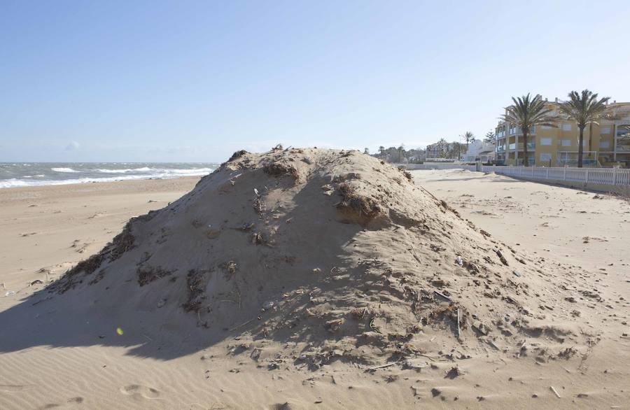 Fotos de los daños del temporal en las playas valencianas