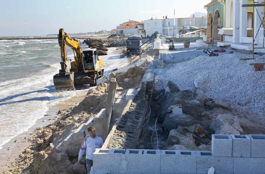 Fotos de los daños del temporal en las playas valencianas