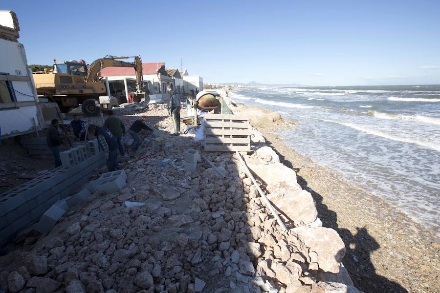 Fotos de los daños del temporal en las playas valencianas