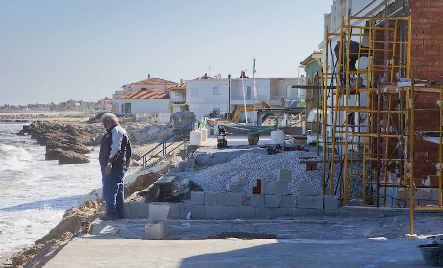 Fotos de los daños del temporal en las playas valencianas