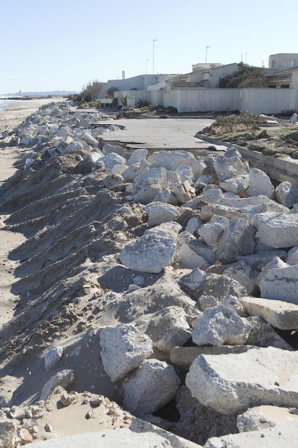 Fotos de los daños del temporal en las playas valencianas