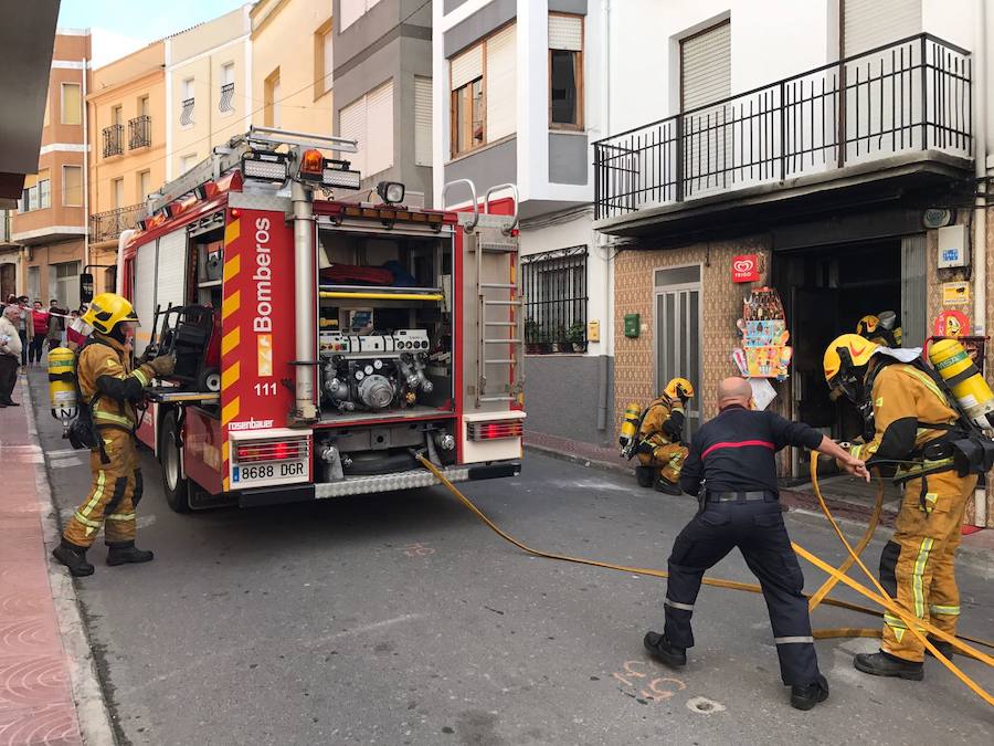 Arde un locutorio en Benitatxell