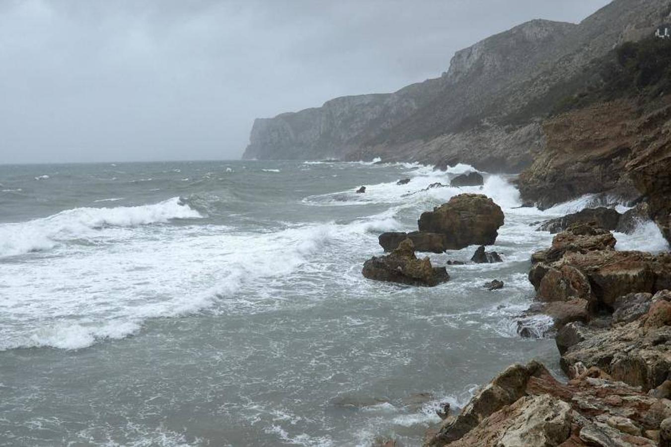 Fotos del temporal de lluvia y viento en Alicante de marzo de 2017
