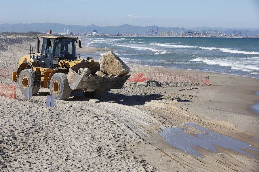 Fotos de las obras de reconstrucción de El Saler